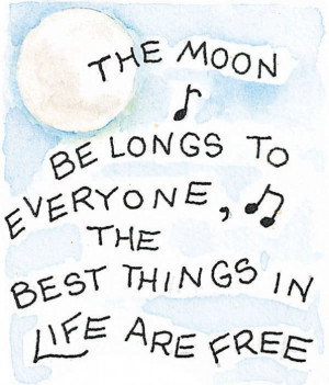 The moon belongs to everyone artwork Susan Branch