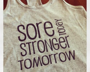 ... going to get sore i am sore today i find that interesting because i