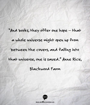 Anne Rice, Blackwood Farm (the last book of The Vampire Chronicles)