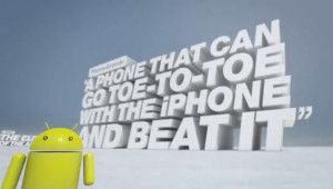 ... frame from it’s Android vs iPhone commercial. namely, this shot