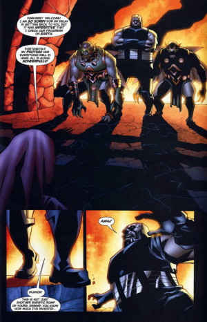 Darkseid gets pwned by stairs . Darsh doesn't even need to try.
