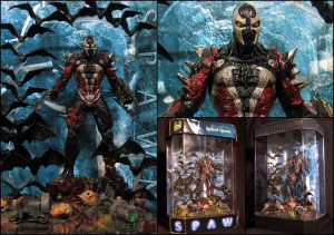 1998 spawn action figure special edition spiked spawn in tank display ...