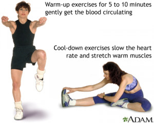 Stretching may be appropriate for the cooling down period, but it must ...
