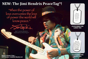 ... Hendrix PeaceTag ™ Sales To Support Jimi Hendrix Park Foundation