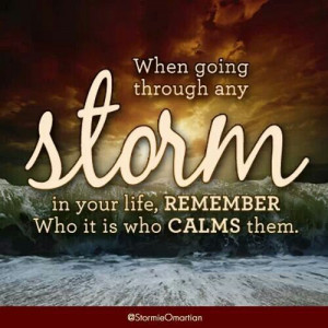 Calm the storm in your life with He who will bring peace and serenity ...