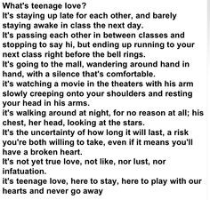 Teen love... so cute! x More