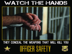 WATCH THE HANDS PRISON SAFETY POSTER