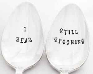 ... Silverware 1 year Anniversary Gift One year wedding anniversary