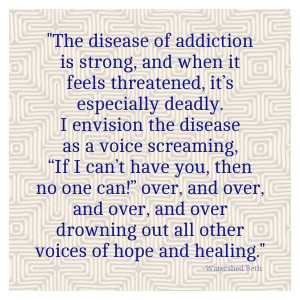 can shatter the stigma associated with the disease of drug addiction ...