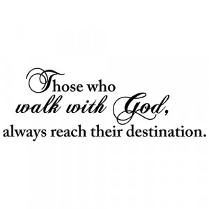 ... WALK WITH GOD QUOTE VINYL WALL DECAL STICKER ART-CHRISTIAN HOME DECOR