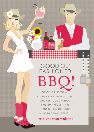 BBQ! This great invitation is perfect for gathering friends and family ...