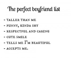 The perfect boyfriend list. | @LovaticRD