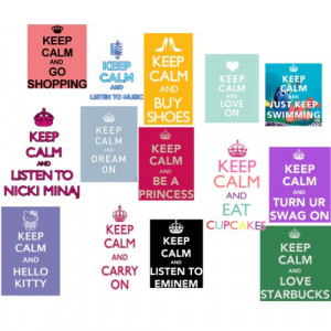 Keep Calm Quotes - Polyvore