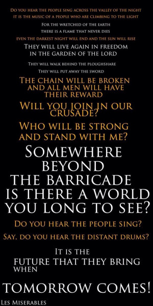 Les Miserables- Lyrics
