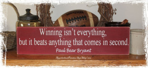 ... wood sign alabama crimson tide bear bryant football quote wood sign