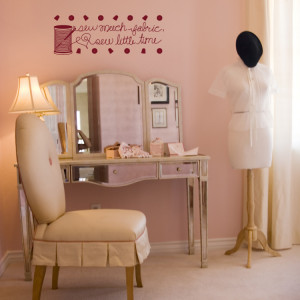 Sew Little Time - Quotes - Wall Decals