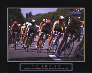Courage - Making A Turn Bicycle Race ~ Fine-Art Print