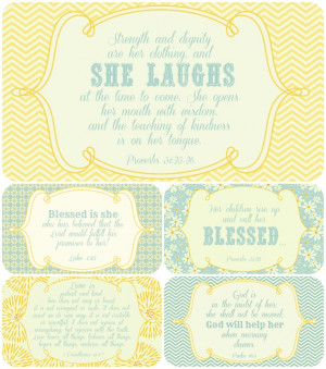 Mothers Scripture Cards, via Etsy.