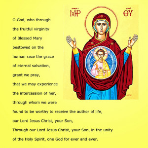 ... of the Nativity of the Lord Solemnity of Mary, the Holy Mother of God