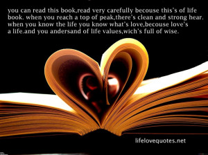 Quotes About Life And Love: What Life Book Telling Us A Lovely Quote ...