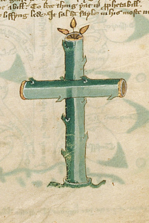 The cross as tree of life ( BL Stowe 39, f. 23v )
