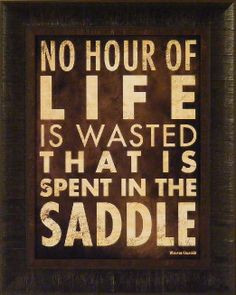 ... Western Saddle Horses Winston Churchill Quote Framed Art Print Wall