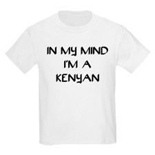 In My Mind I'm A Kenyan Kids Light T-Shirt for