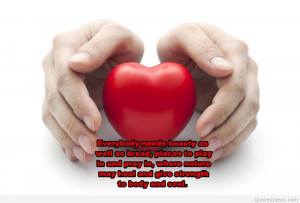 Heart health new quote on background