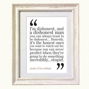 Movie Quote Pirates of the Caribbean. by silvermoonprints on Etsy, $10 ...