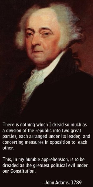 John Adams - Two-Party System Quote