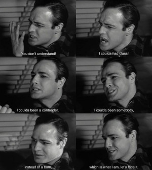 Marlon Brando,'On the waterfront'. This whole scene was heart ...