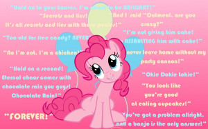 Pinkie Pie Quotes Wallpaper by RainbowDash180