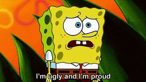 beautiful, cartoon, funny, nickelodeon, spongebob, ugly