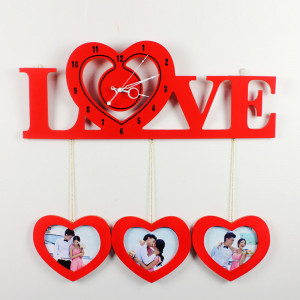 Personalized-mute-wall-clock-love-photo-frame-quartz-clock-pocket ...