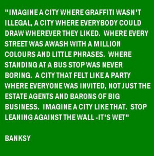 Banksy.... Yeah, that's what Pinterest is!!! =]