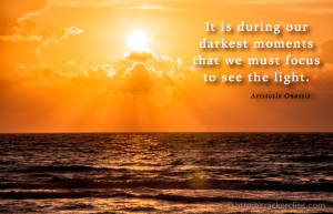 Sunrise Over The Caribbean With Inspirational Quote