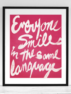 Everyone Smiles / George Carlin quote - 8x10 Art Print / Inspirational ...