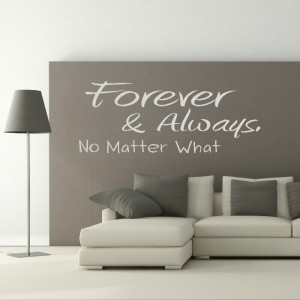 Forever Quote wall sticker