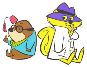 The 1965 versions of Morocco Mole and Secret Squirrel.
