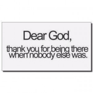 Thank you God