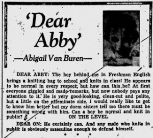 Dear Abby, Is he a keeper? Abby: DUH!