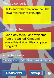 Looking for a Laugh? Download the British Slang Converter!
