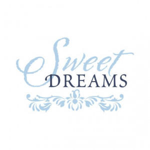 Sweet Dreams - Shabby Chic Vinyl Wall Decal Quote Lettering Decor ...
