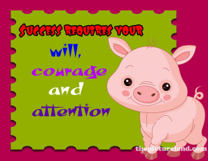 Inspirational Sayings Along With Pig Pics