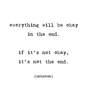 everything, everything will be okay, love, mfrases, okay, quote, type ...