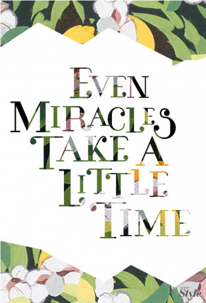 ... Even Miracles Take a Little Time #Disney #quotes #Cinderella #miracles