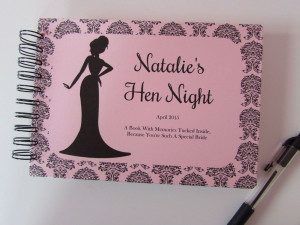 Personalised Hen Night/Birthday/Prom Night Photo Album/Scrapbook/Guest ...
