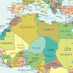 North Africa and South West Asia Map
