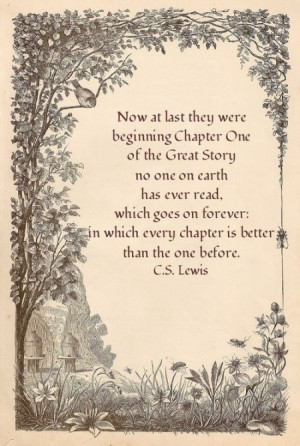 Now at last they were beginning chapter one of the great story no one ...