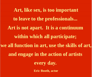 Artful Quote: Eric Booth - Day 190